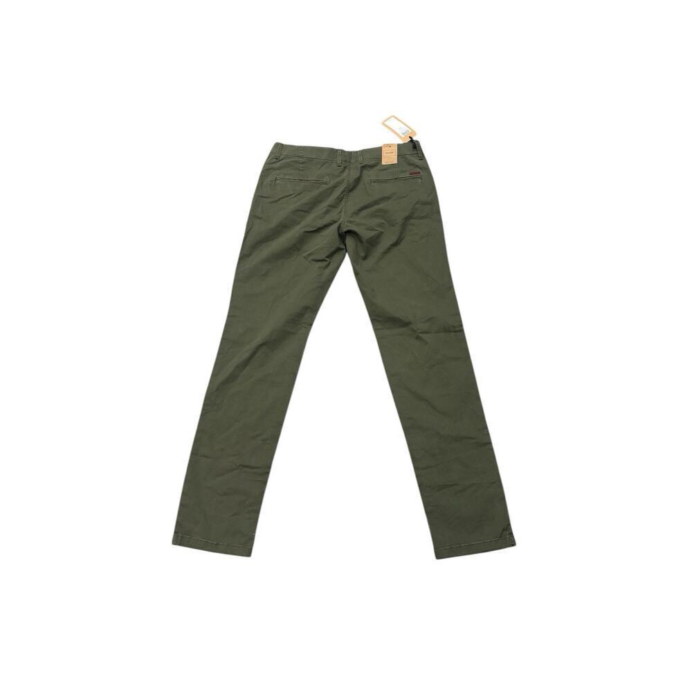 Jack & Jones Men's SLIM FIT MARCO ENZO OLIVE NIGHT Chino Tapered Pants W31 x L32 - Picture 2 of 8